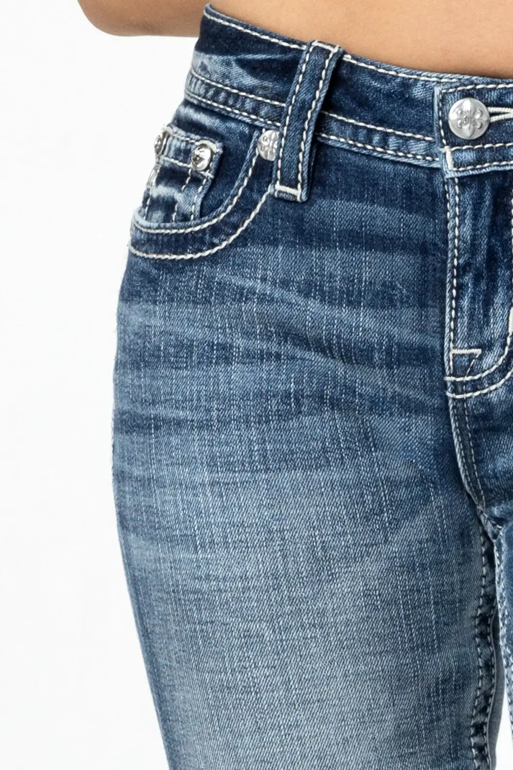 Subtle Star Horseshoe Bootcut Jeans