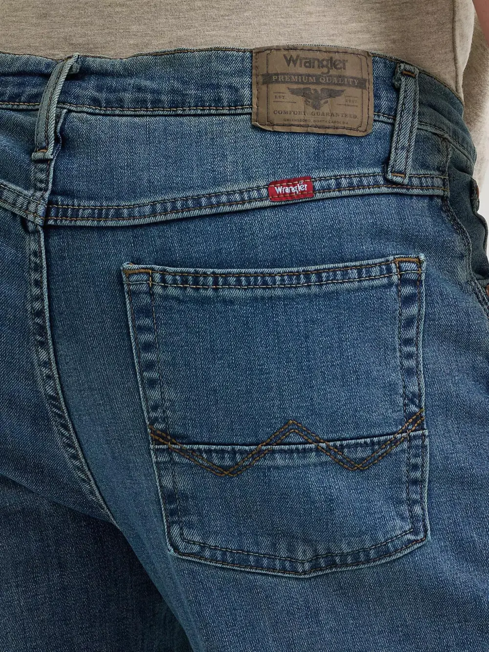 WRANGLER MEN'S FIVE STAR PREMIUM FLEX RELAXED FIT BOOTCUT JEAN IN LIVINGSTON