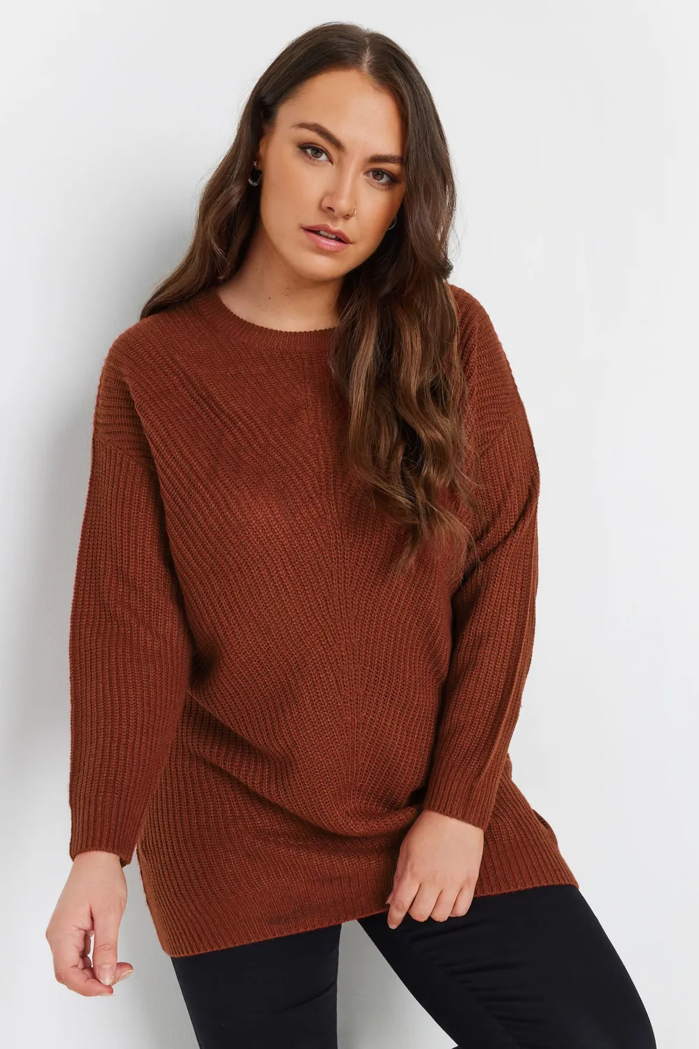 YOURS Curve Pink Essential Knitted Jumper