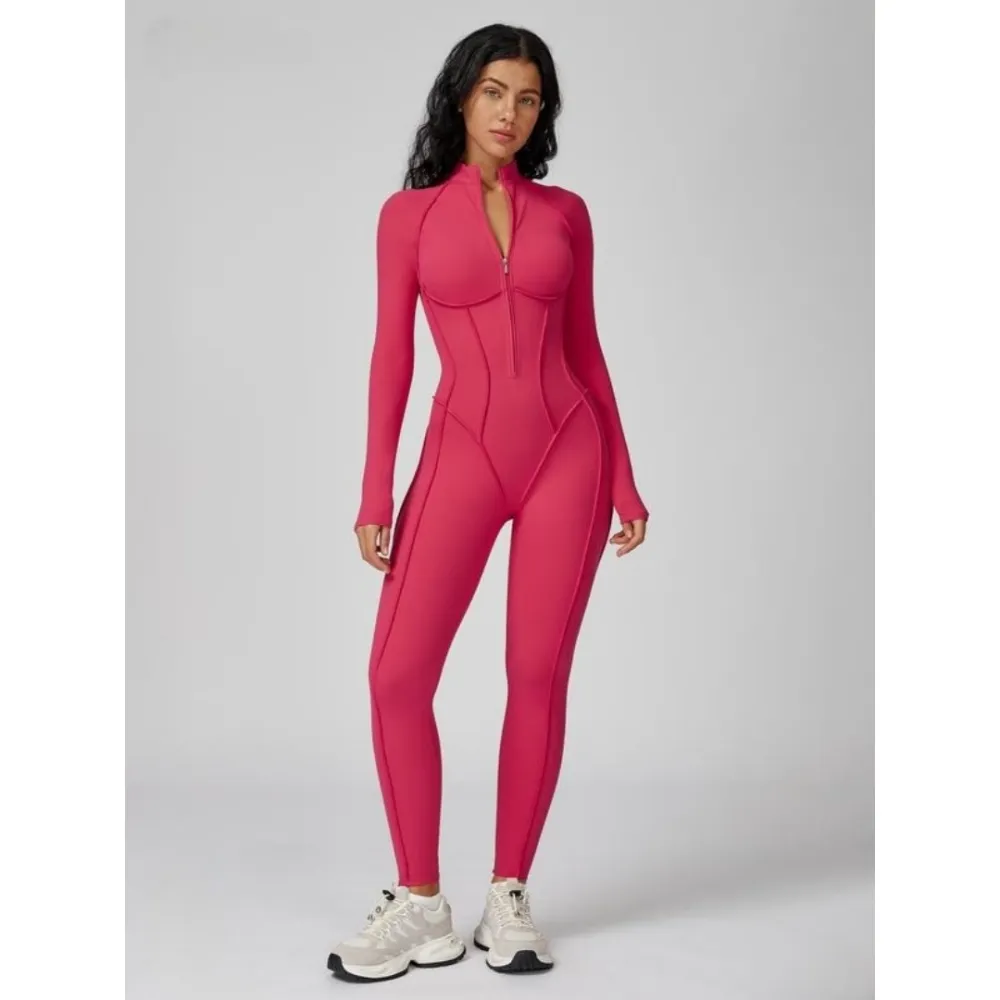 Women's Zippered High-Neck Shaping Bodysuit