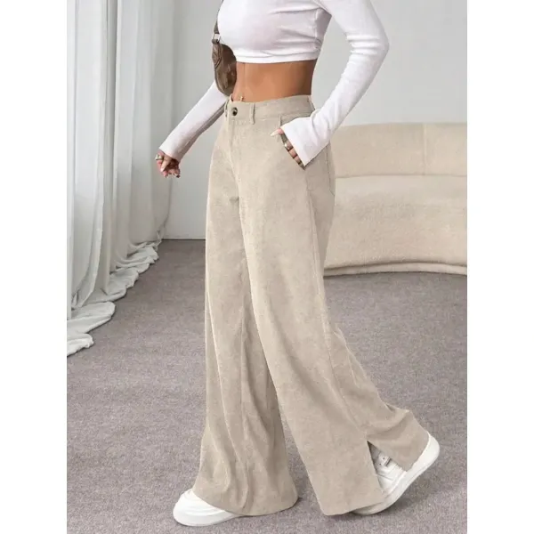 Women's Casual Pants Vintage High-End