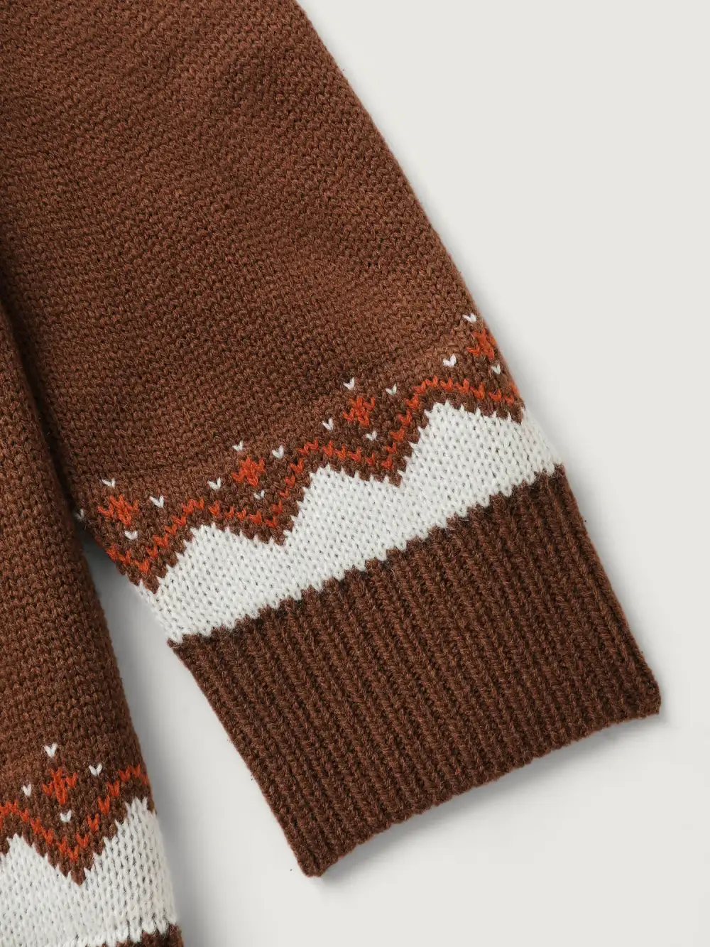 Fair Isle Halloween Jacquard Print Pullover