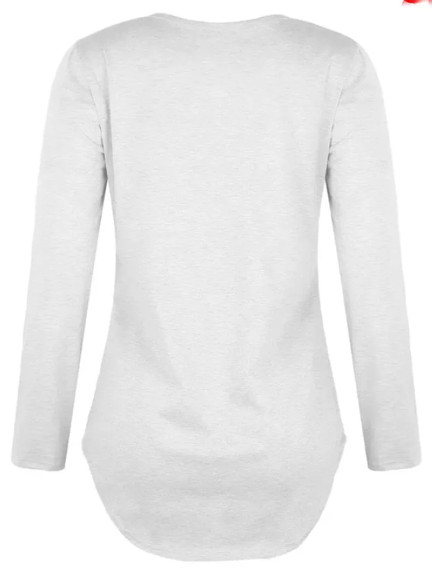 (Clearance Sale⚡) Casual Solid Crisscross Long sleeve Top