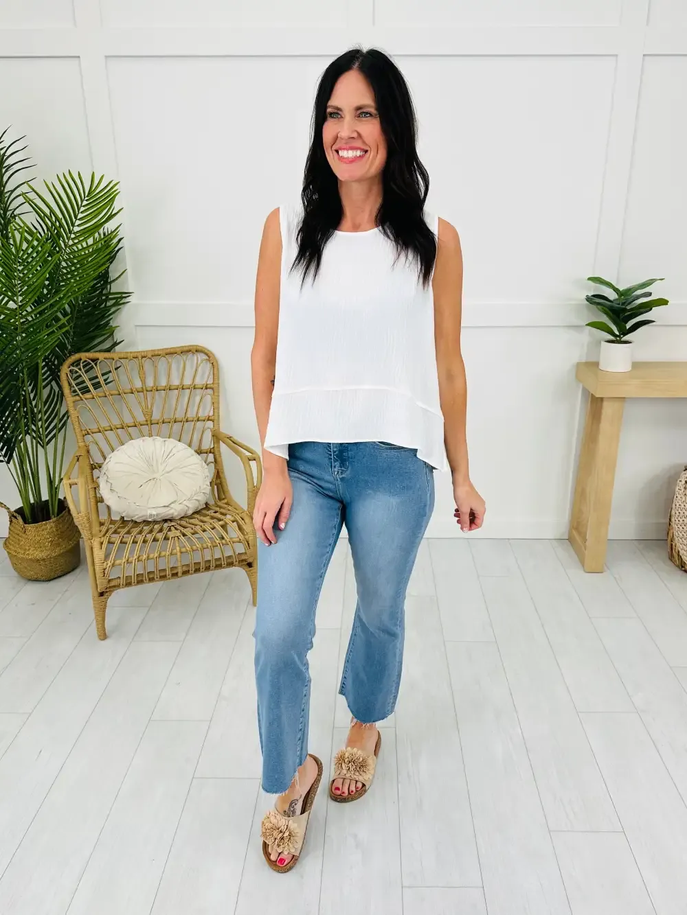 Soft Spot Tummy Control Cropped Kick Flare Jeans