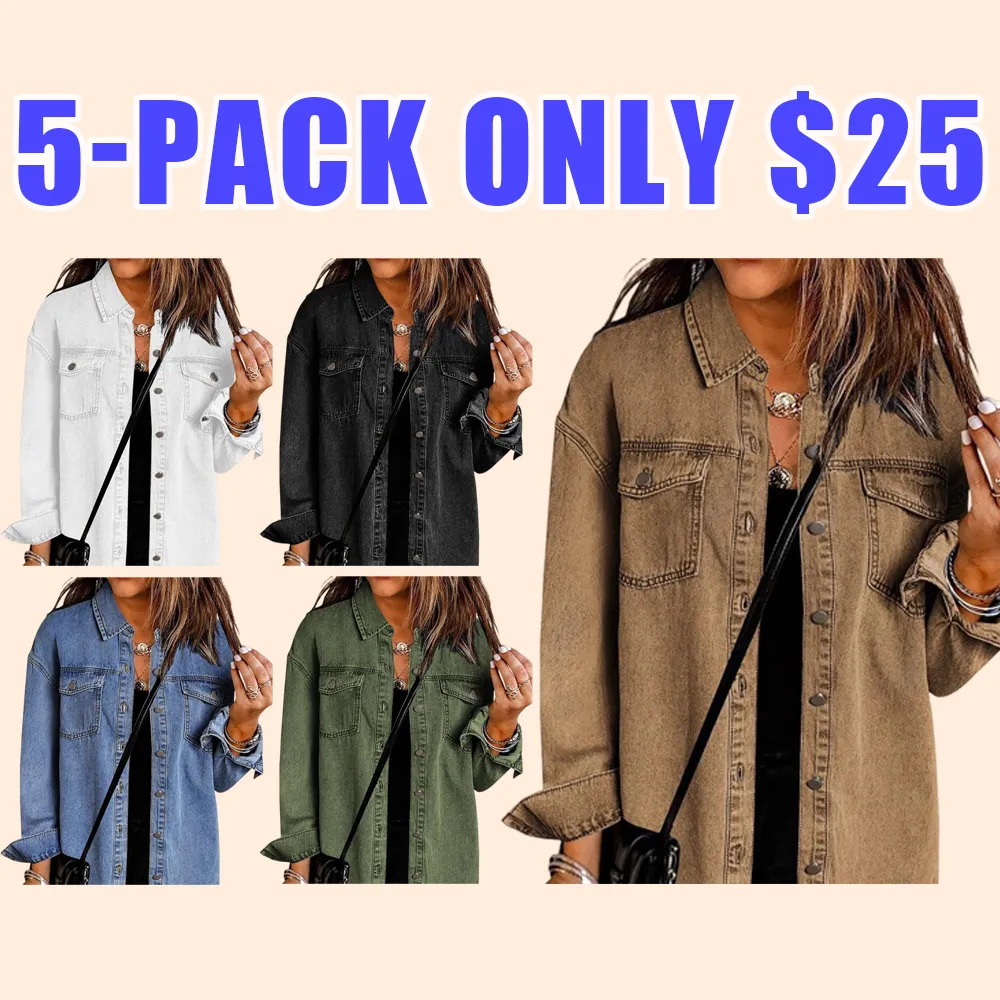 Ripped Fringe Denim Jacket for Women – Casual, Stylish, Soft Jean Coat with Pockets