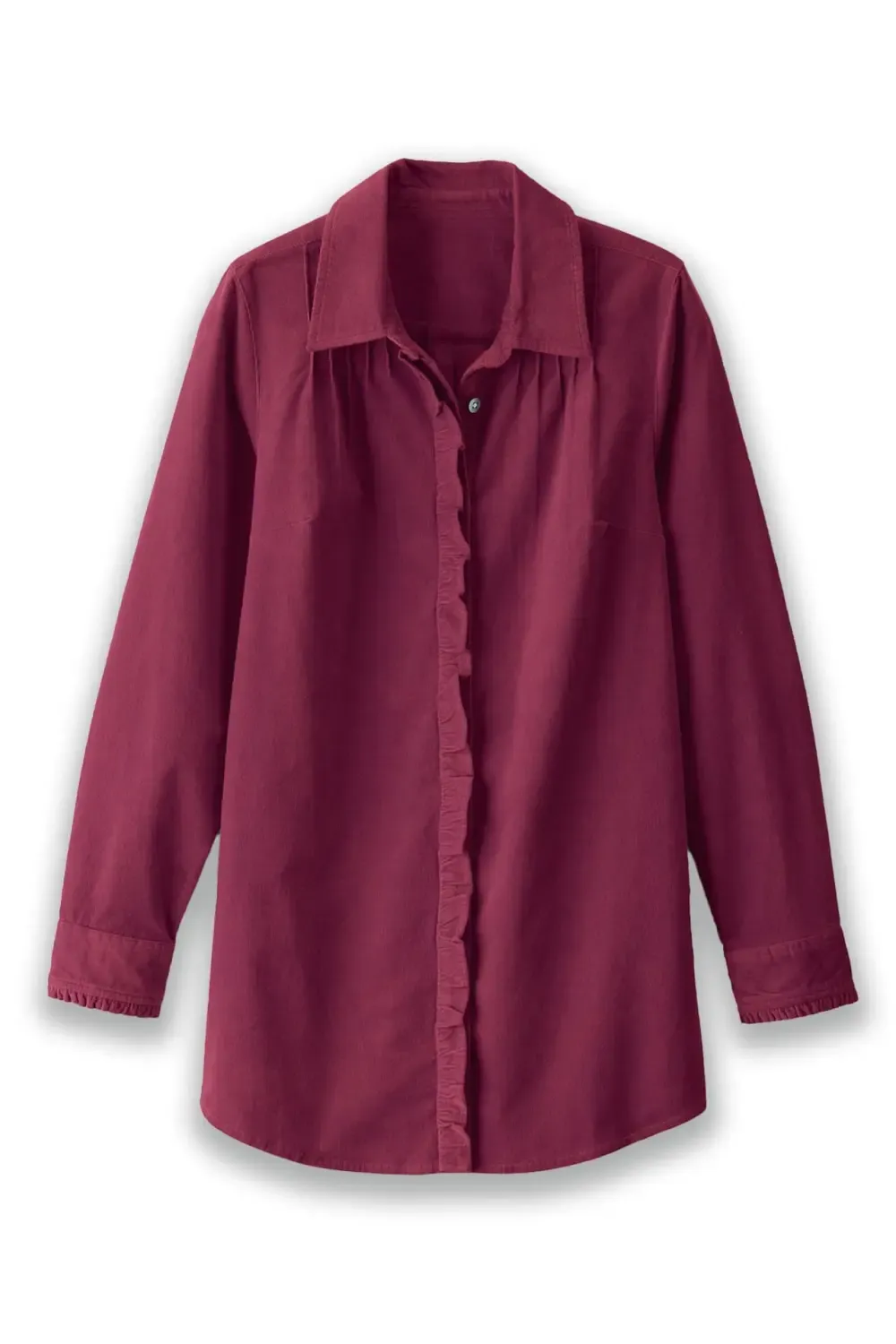 Stretch Cord Long Sleeve Big Shirt