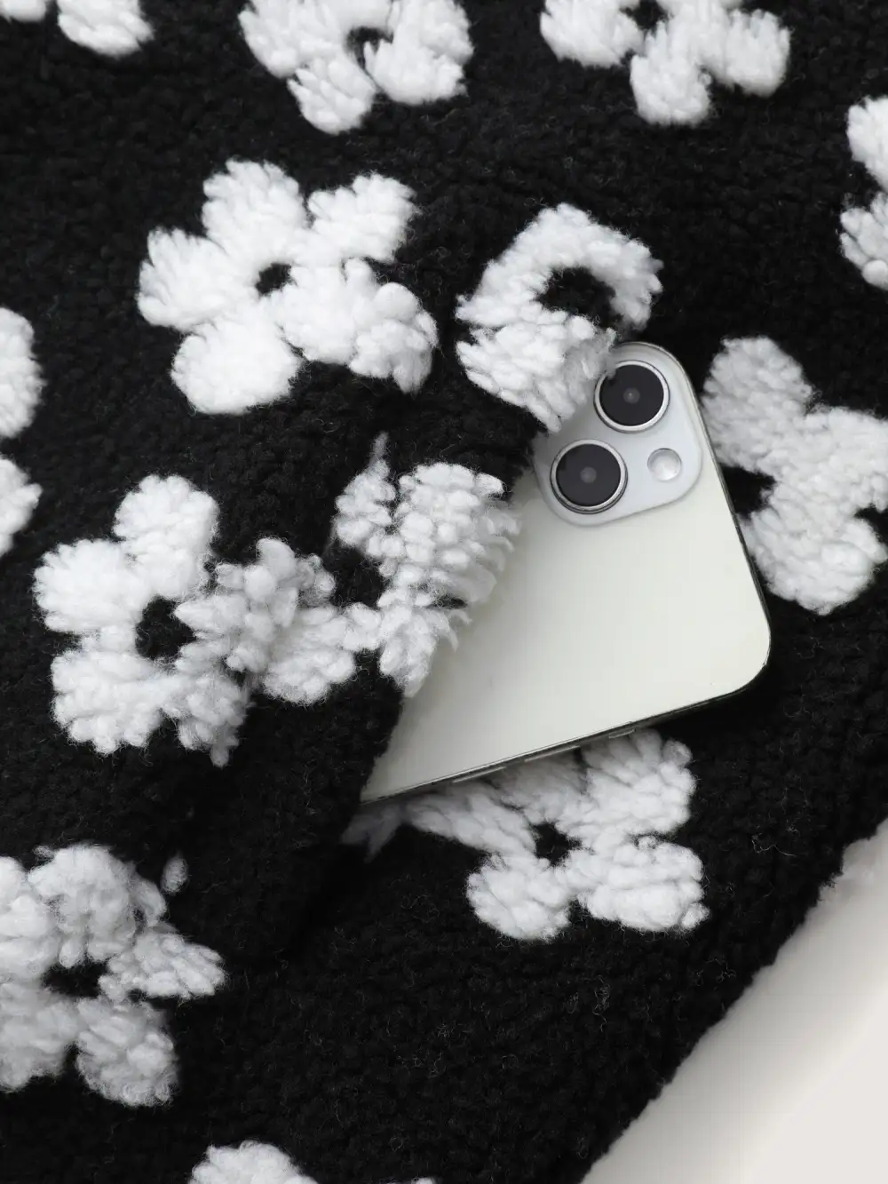 Floral Print Plush Reversible Vest