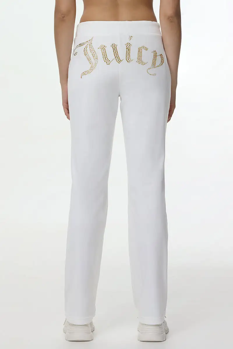 Technicolor Big Bling Velour Track Pants