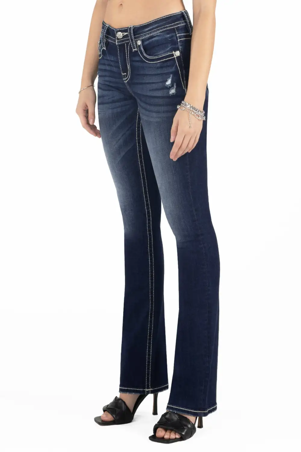 Western Longhorn Bootcut Jeans