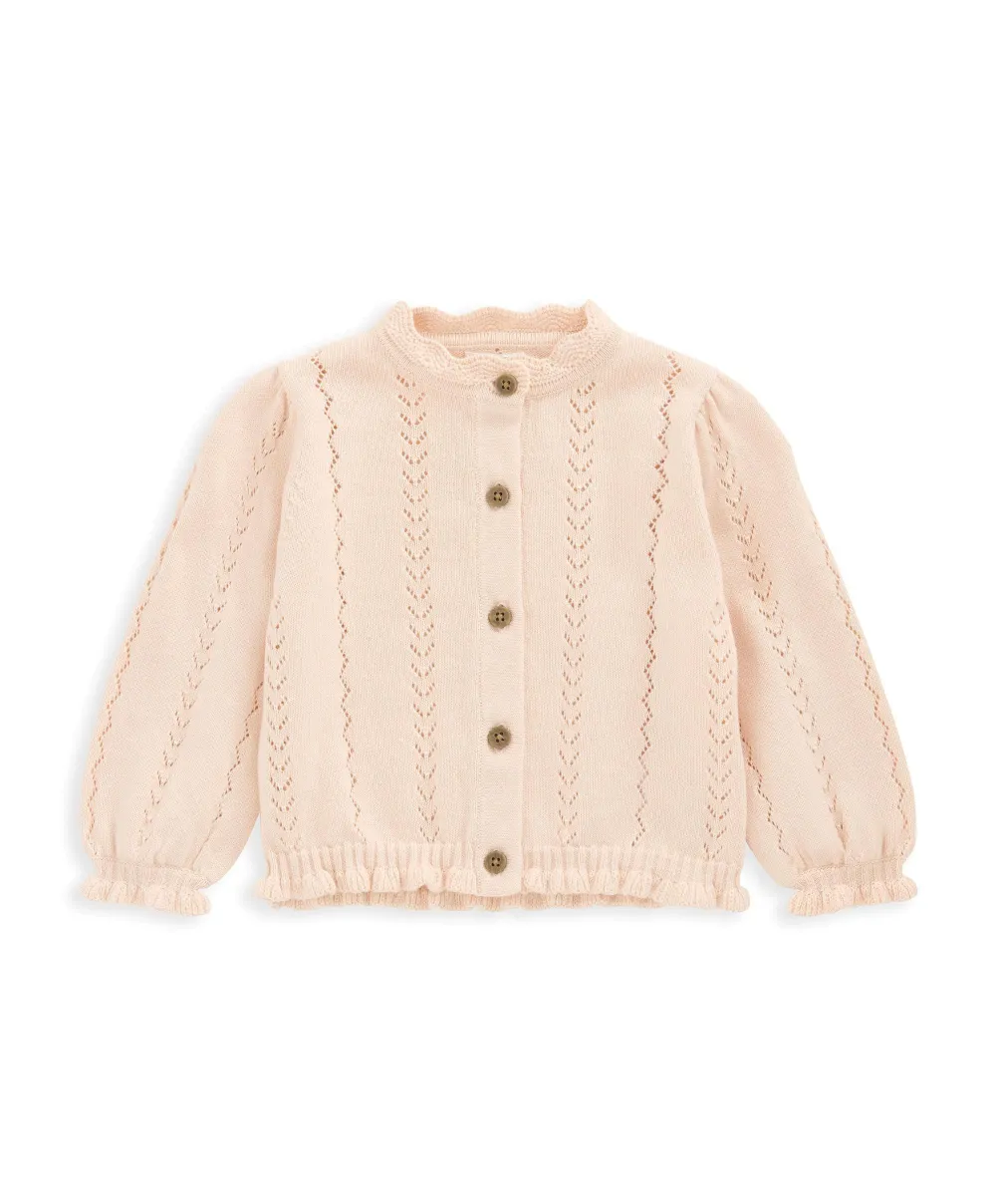 Knitted Cardigan - Pink