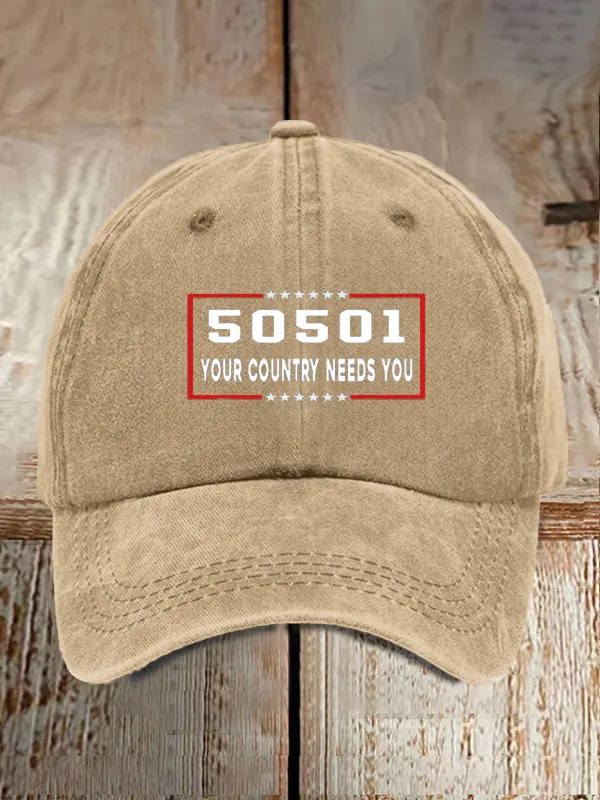 Unisex Casual FTD Washed Cotton Hat