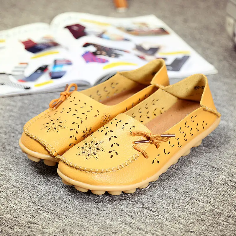 New Hollow Leather Casual Shoes