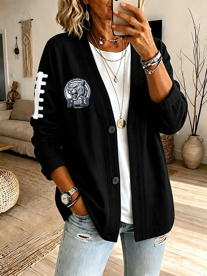 Women'S Football Fan Cardigan