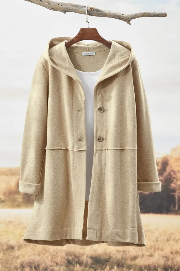 Fleece Swing Cardigan