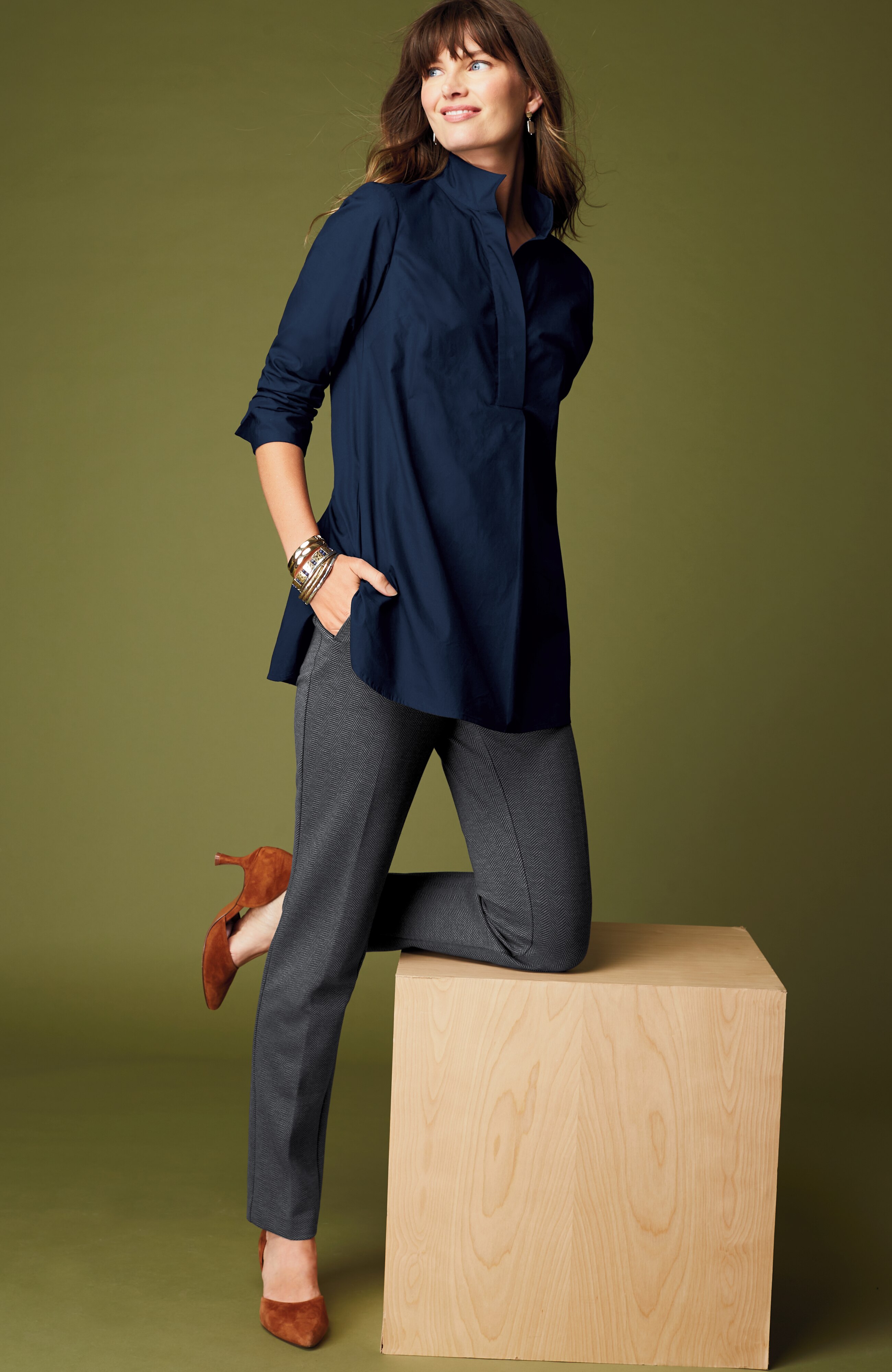 Ponte Welt-Pockets Slim-Leg Pants