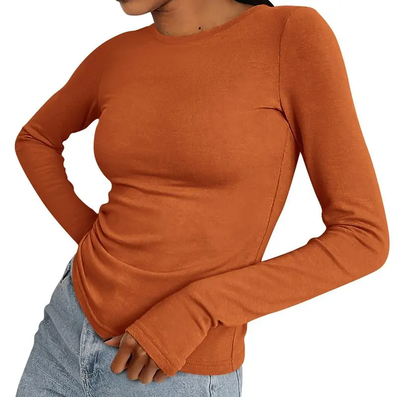 Women's Casual Long Sleeve Crew Neck Top