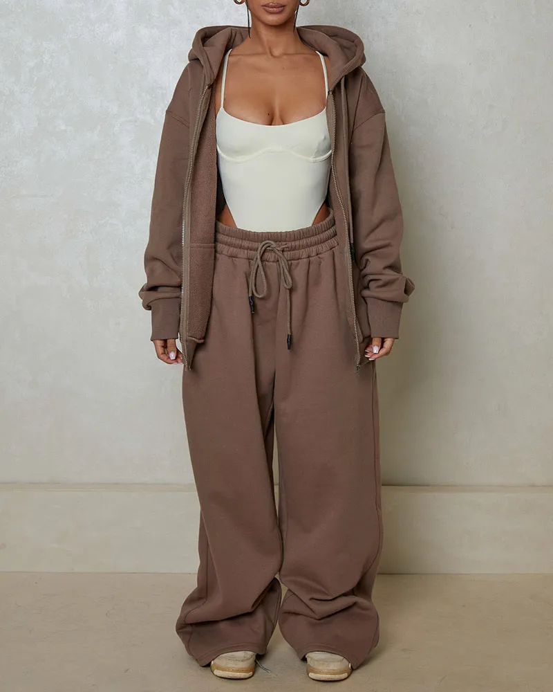 Zip Loose Hooded Tracksuit