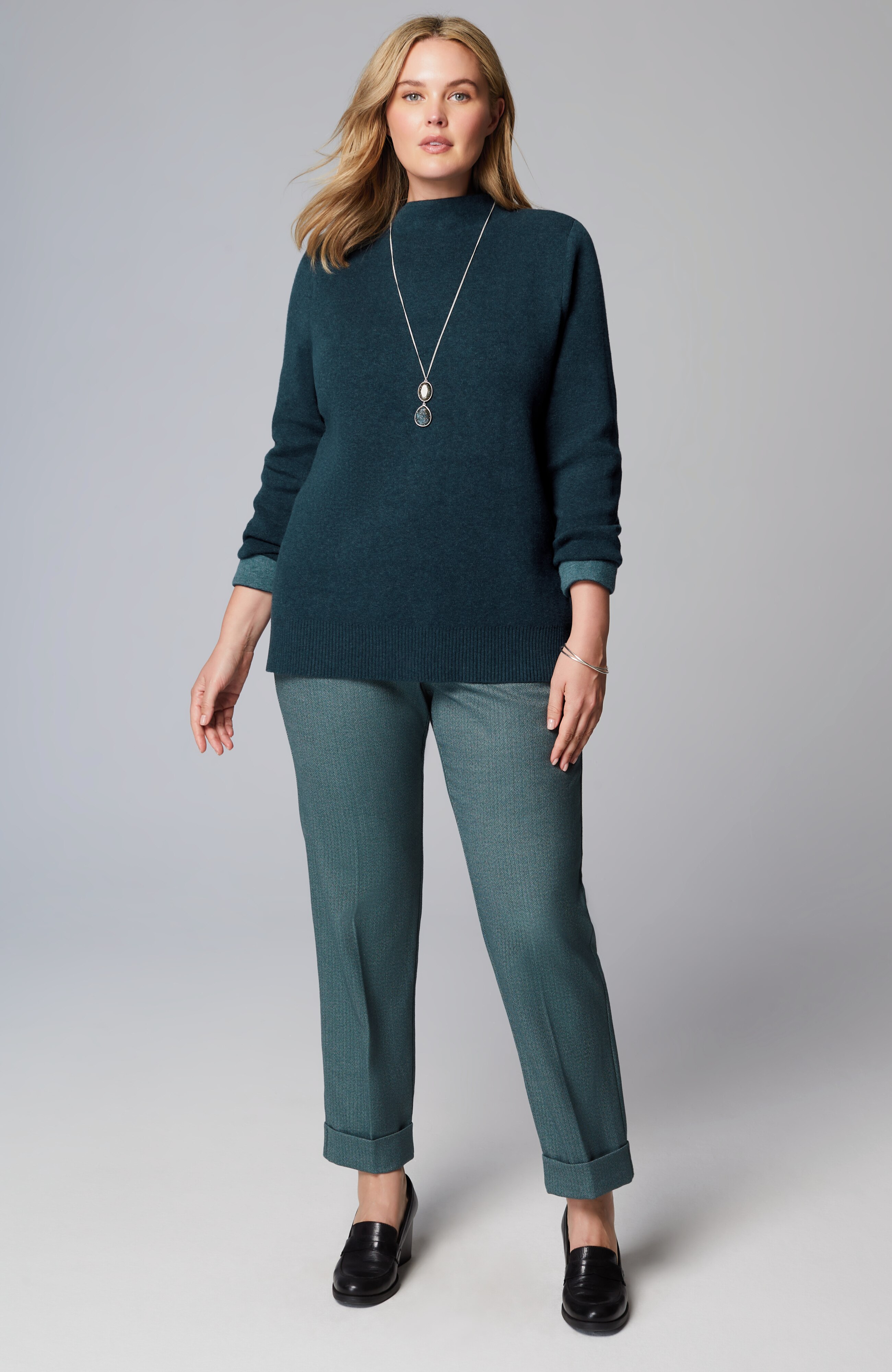 Majestic Funnel-Neck Sweater