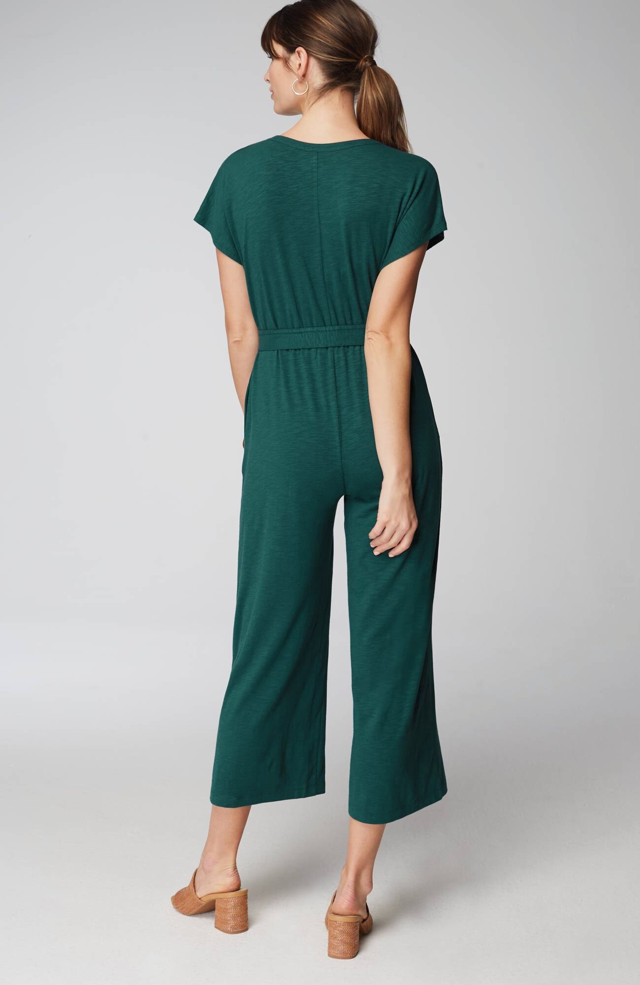 Pure Jill Belted Jumpsuit