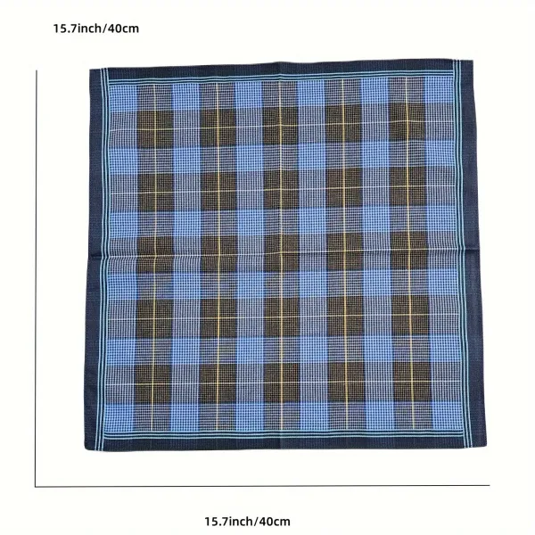 Striped Vintage Pure Cotton Square Handkerchief