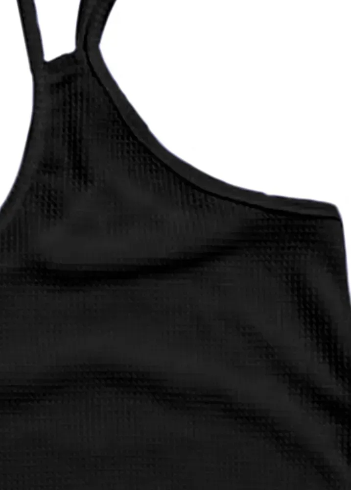 Black Lightweight Scoop Neck Camisole Top