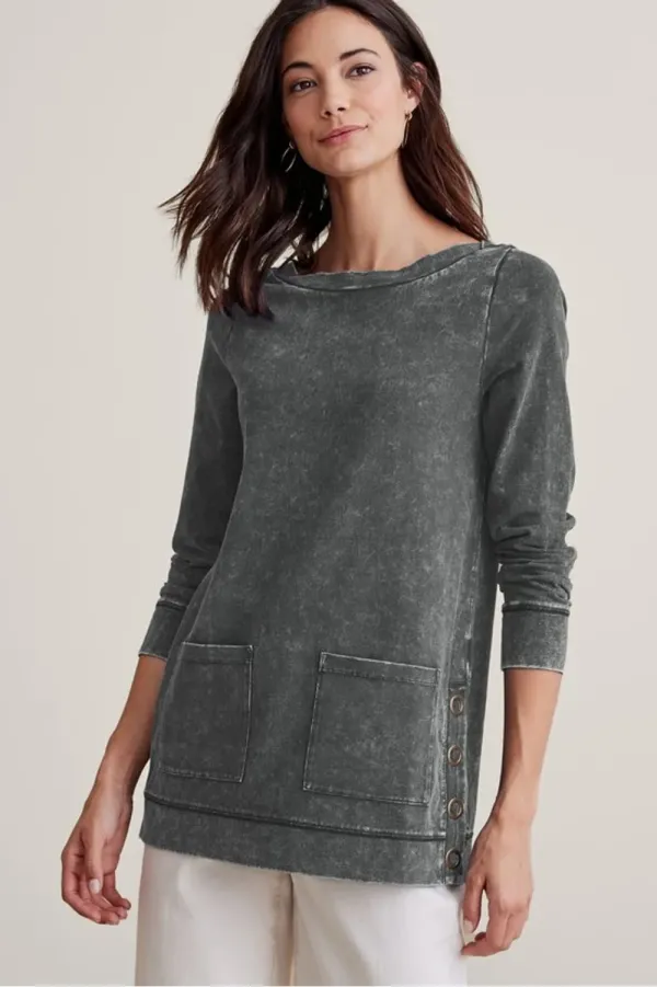 Colorful Washed Make It Snappy Tunic