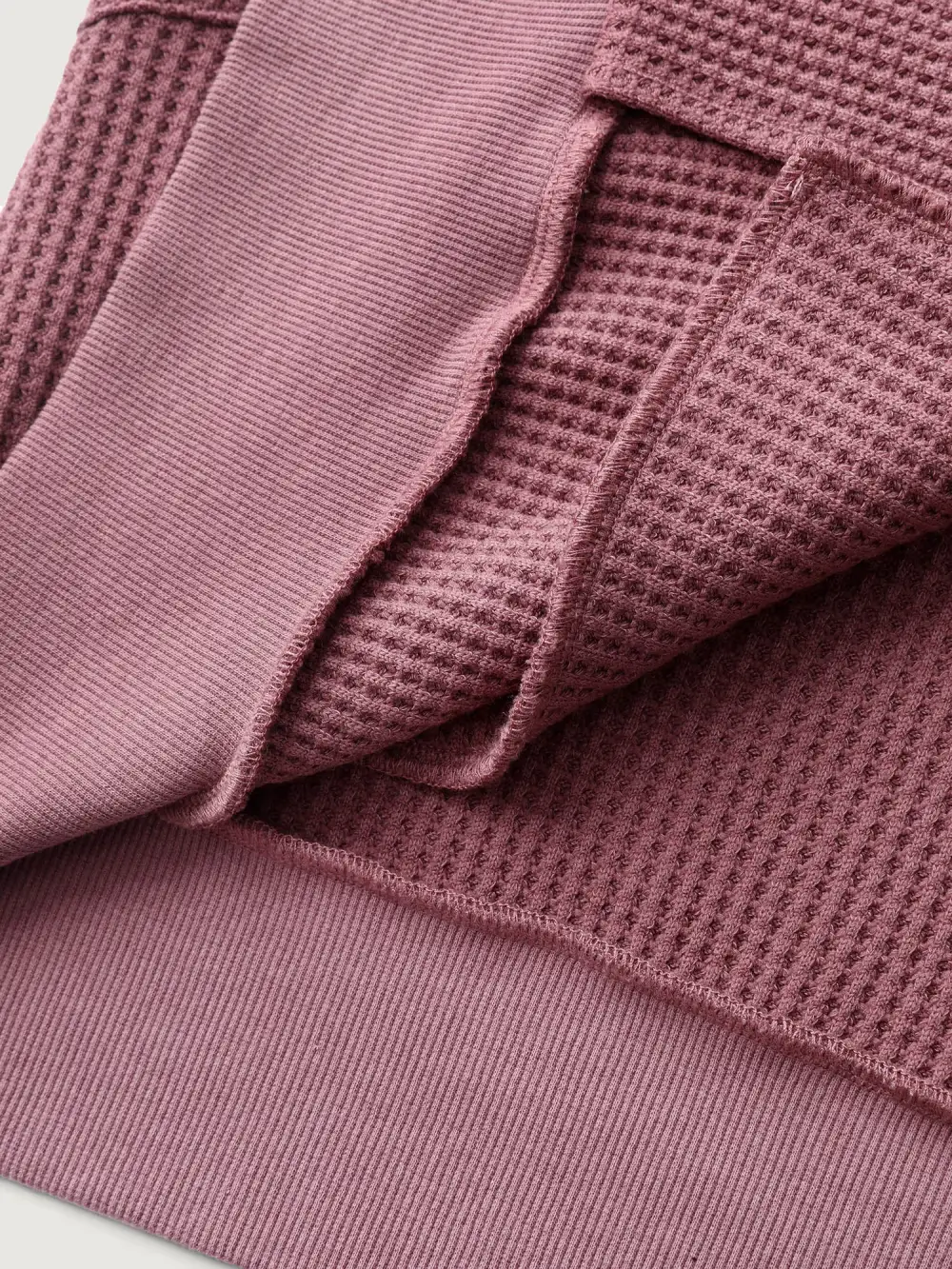 Waffle Weave Blend Pockets Jacket