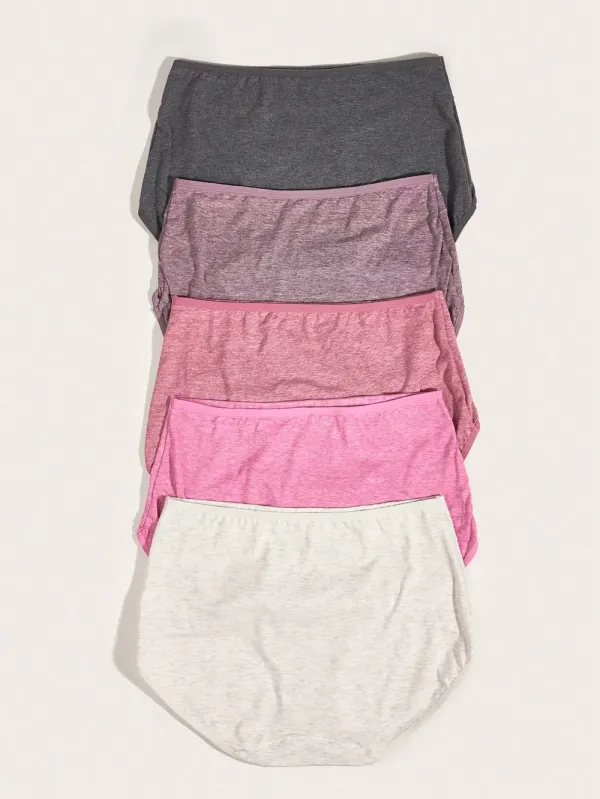 Plus 5 pack Solid Panty