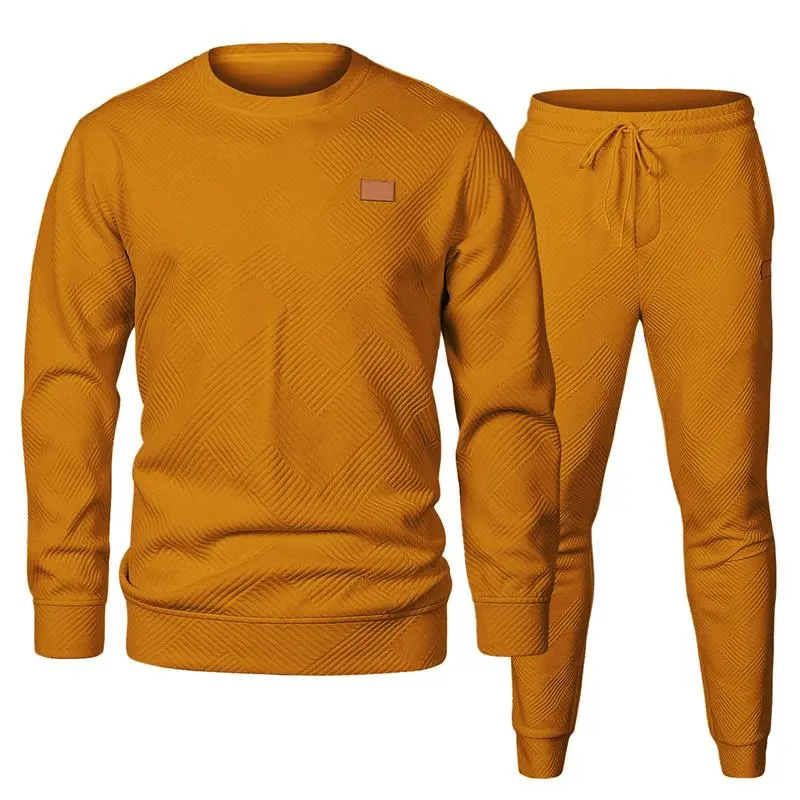 Plus Size Men's Casual Tracksuit Set