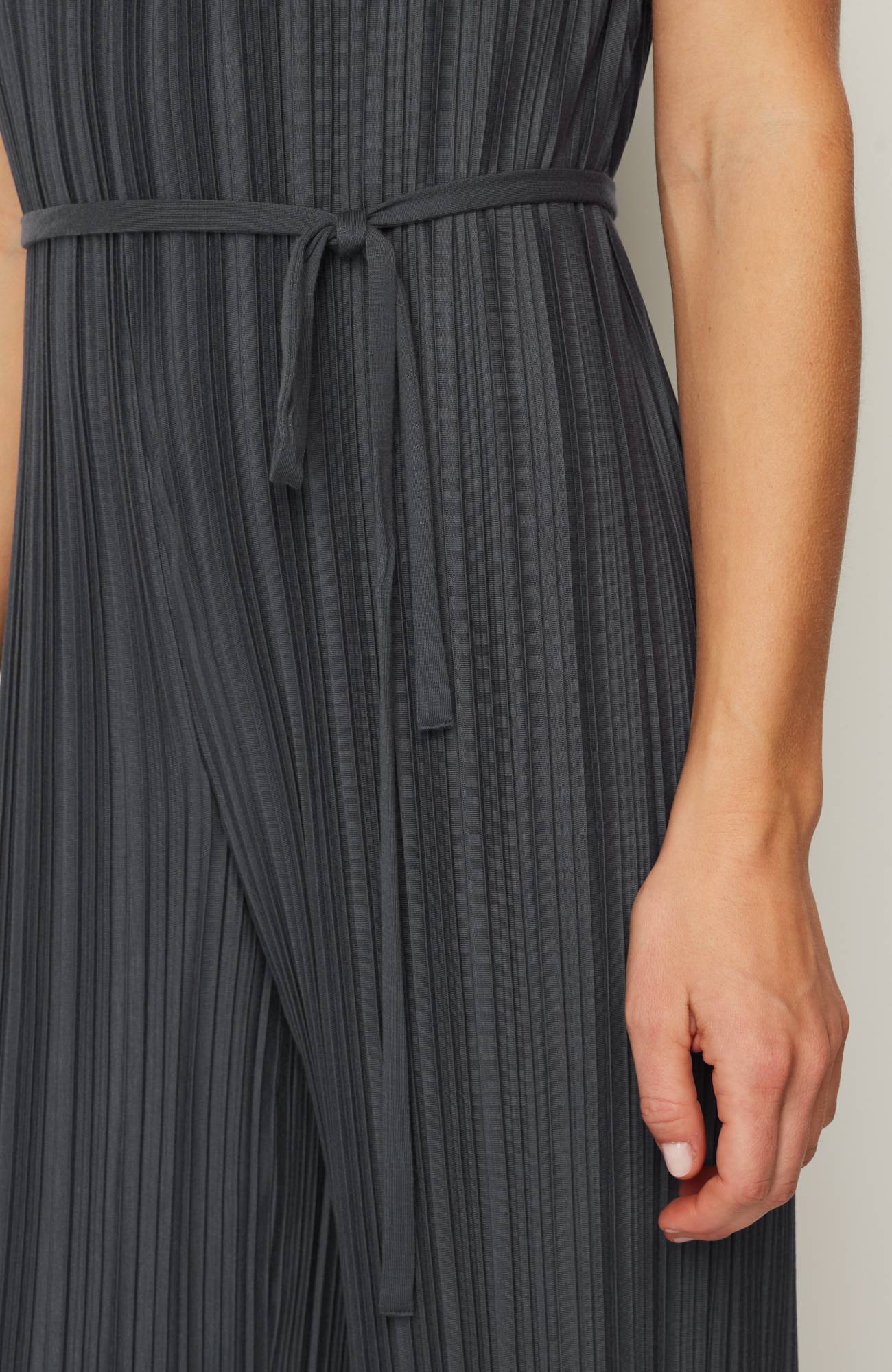Pure Jill Pleated Knit Jumpsuit
