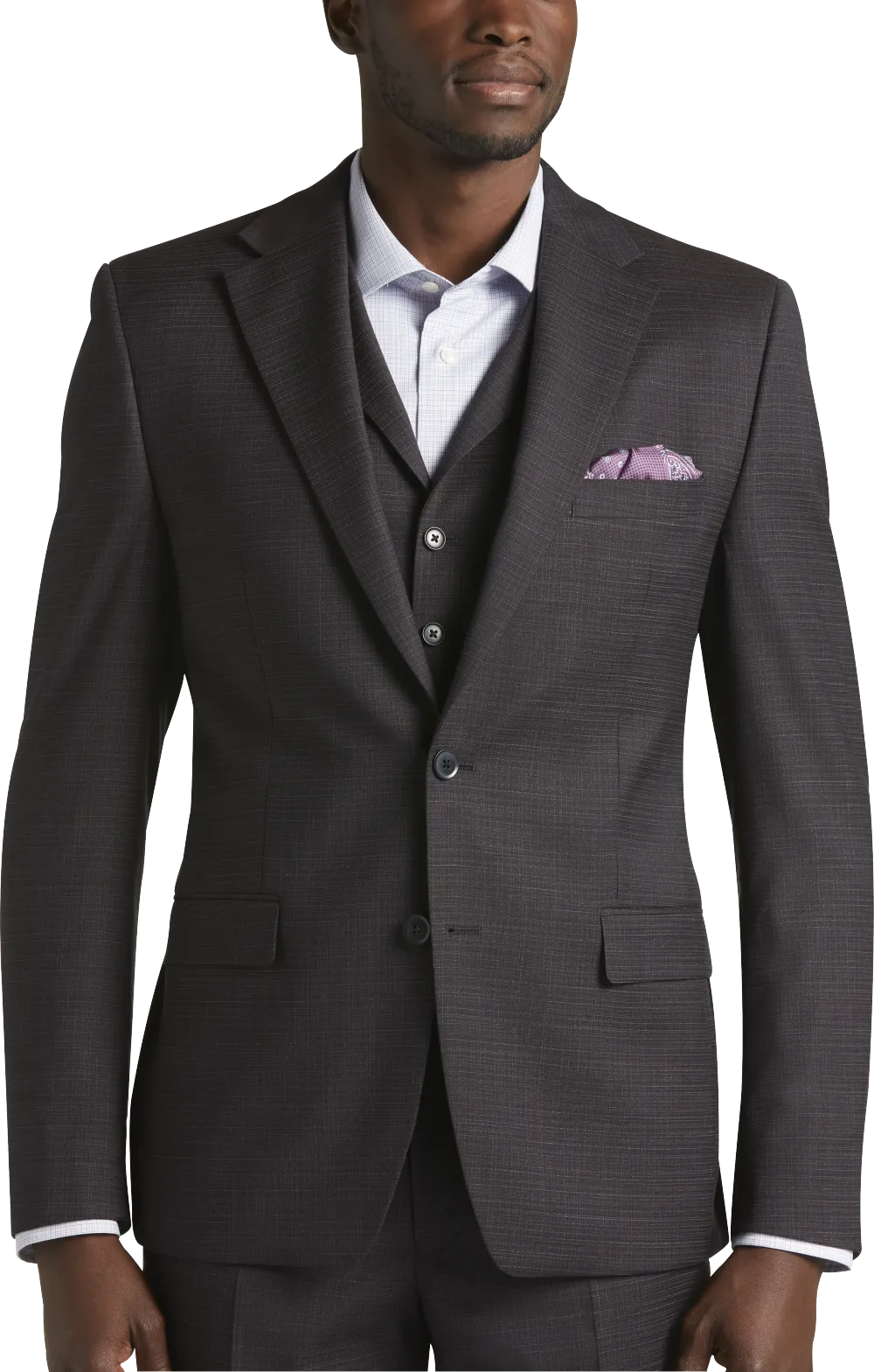 Michael Strahan Classic Fit Wool Blend Suit Jacket