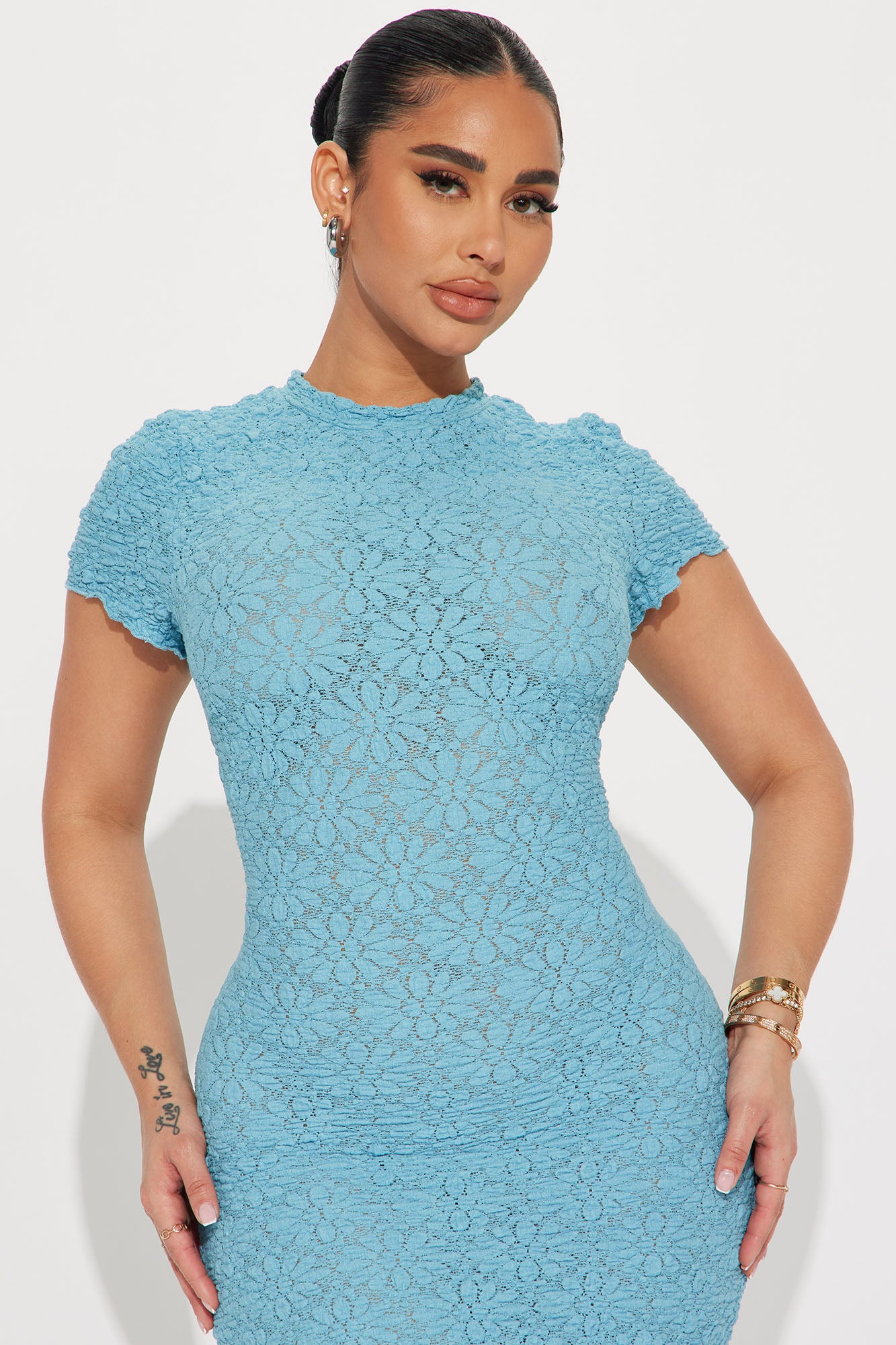 Soft Baddie Maxi Dress - Blue