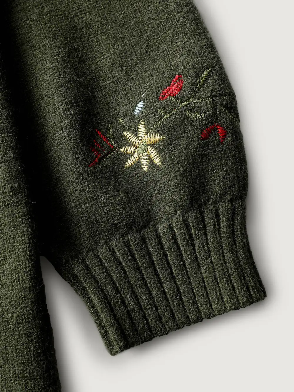 Supersoft Embroidered Button Knit Cardigan