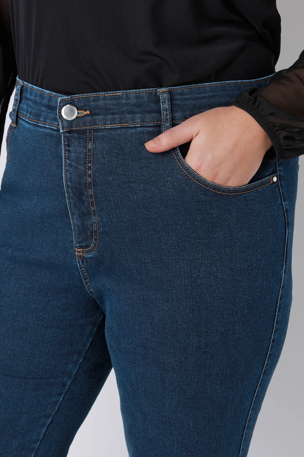 EVANS Curve Fit Black Bootcut Jeans