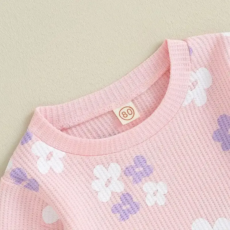 Flared Pants Floral Toddler Set