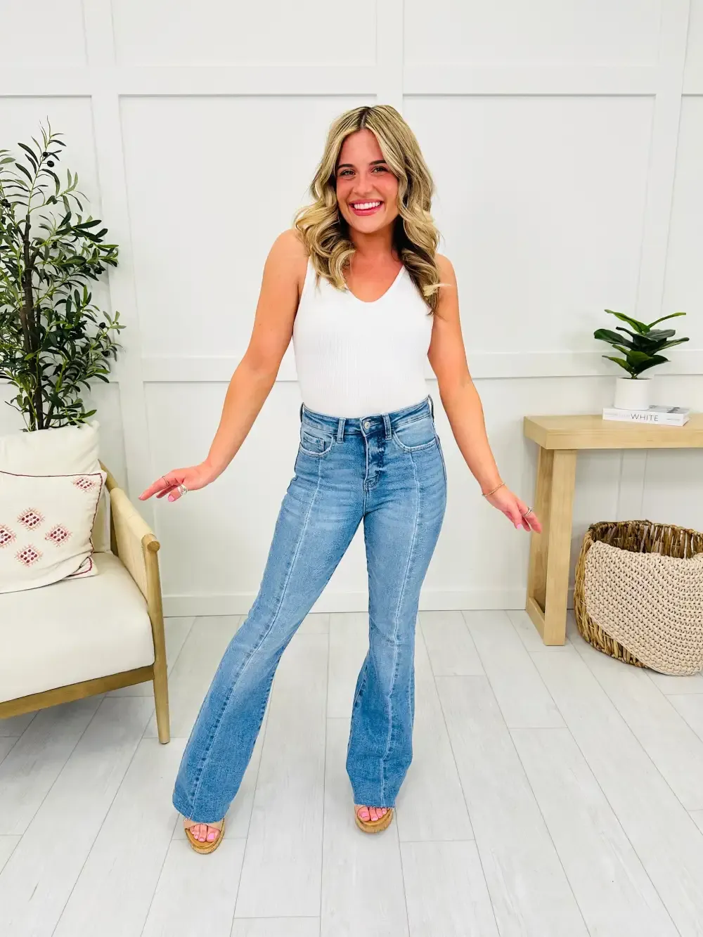 Long and Lean MOCO Exclusive Tummy Control Flare Jeans