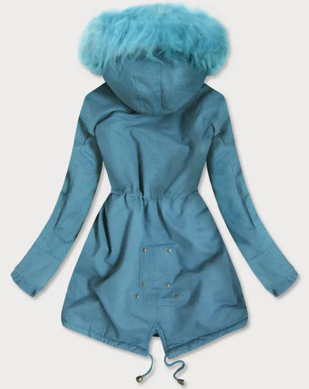 WOMEN'S WINTER PARKA BLUE