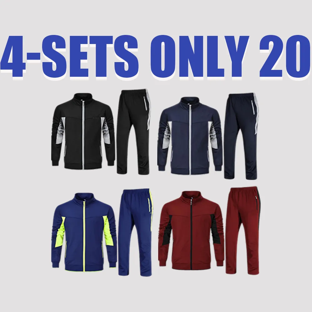 Men’s 2-Piece Tracksuit – Full Zip Jogging Set for Fall & Winter