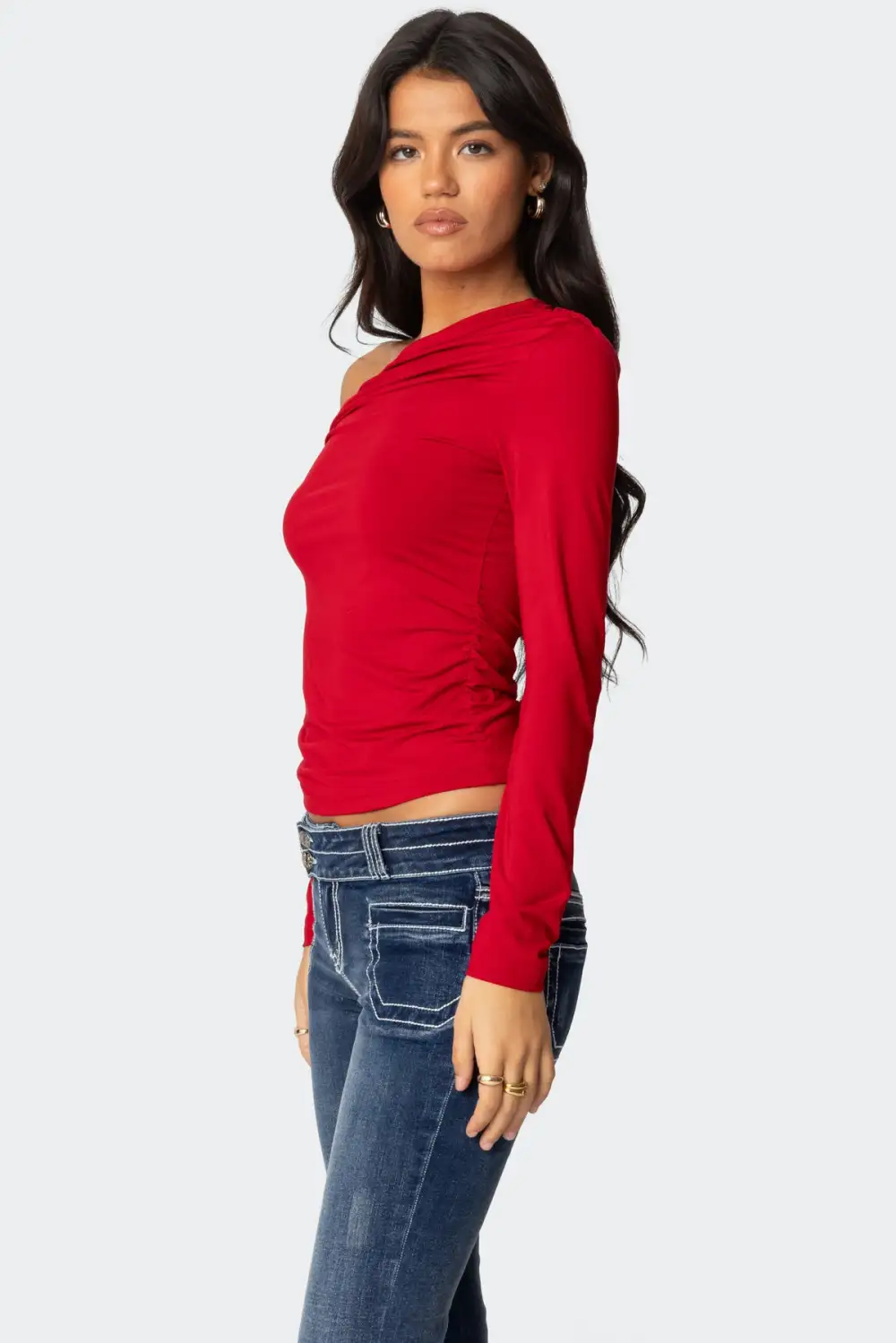 Ronnie Asymmetric Long Sleeve Top