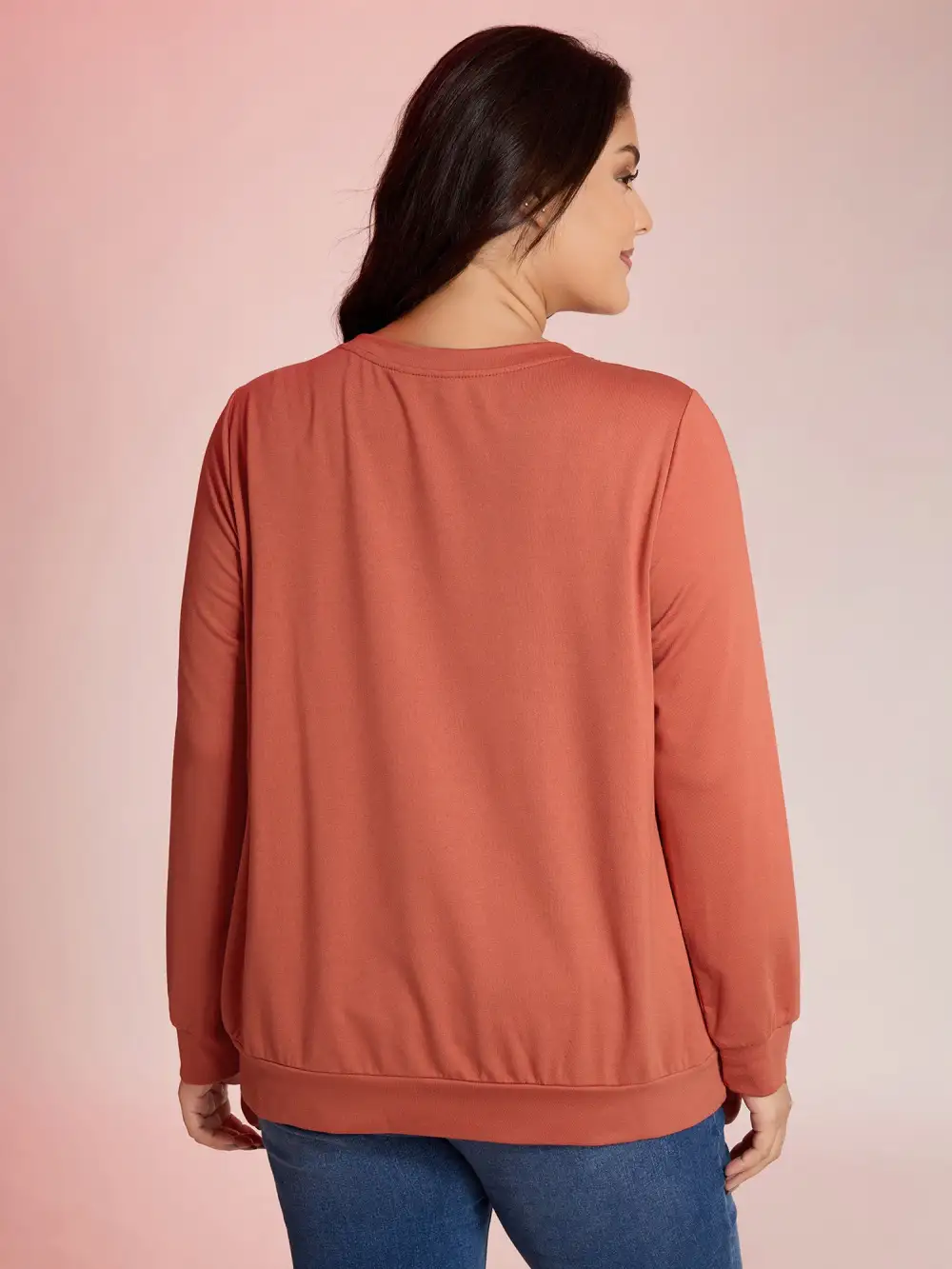 Cozy Hauntings Stretchy Hem Sweatshirt
