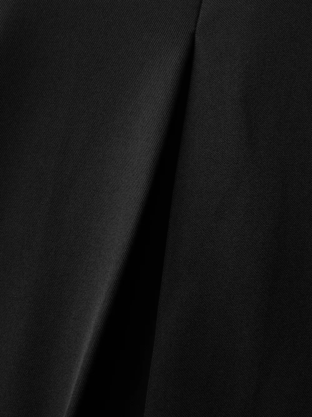 Plain Pleated Details Wide-Leg Pants