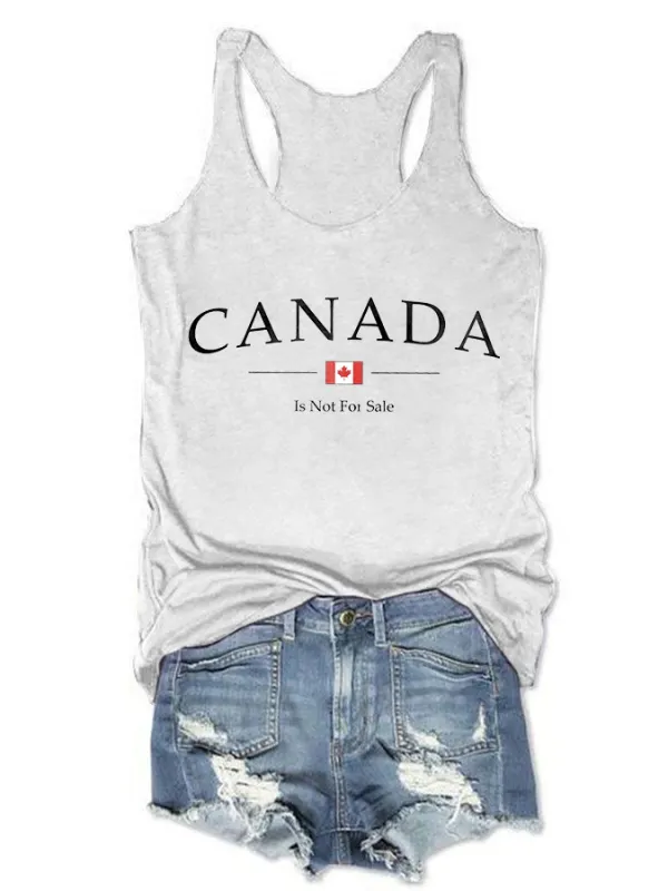 Women's Canada Is Not For Sale Crew Neck Vest
