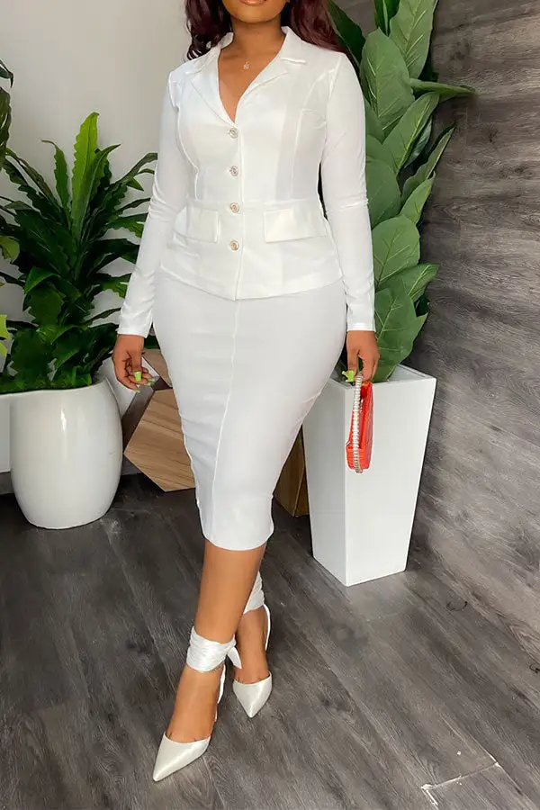 Split-Back Dress Set