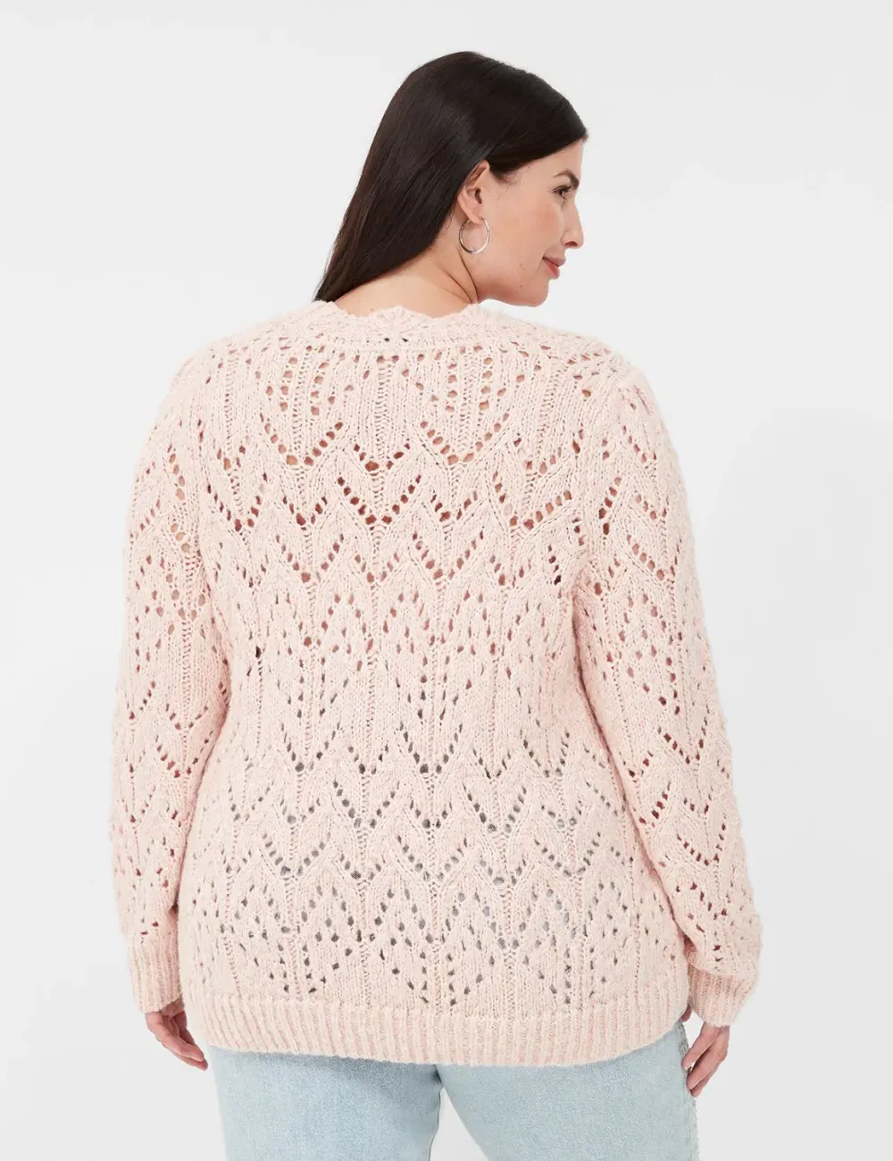 Ornate-Stitch Crew-Neck Sweater