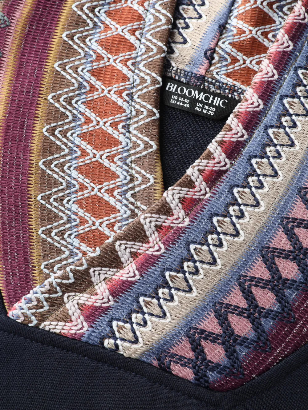 Colorful Pockets Relaxed-Fit Hoodie