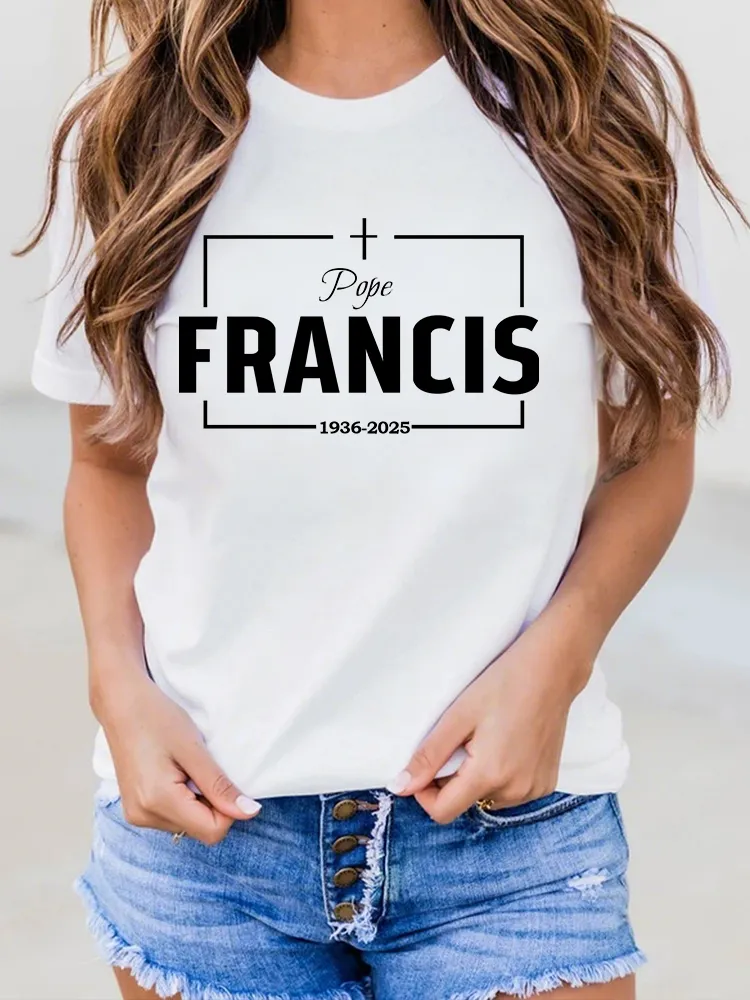 Women's Thank You Father Cotton Printed T-shirt