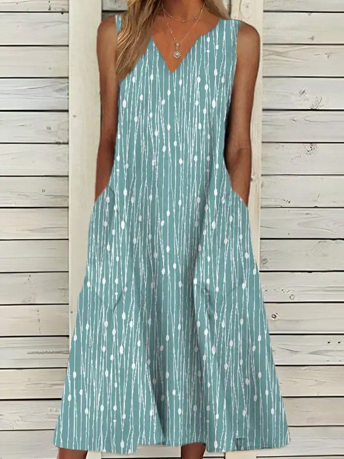 Trendy Polka Dot Print Two-Piece Dress