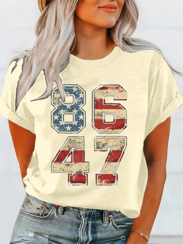 Women'S T-Shirt Women'S 8647 Waffle Crew Neck T-Shirt Pure Cotton Short Sleeves