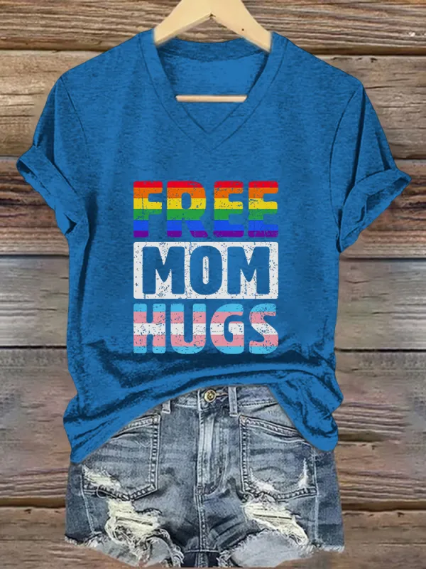 Women'S Gay Day Free Mom Hugs T-Shirt