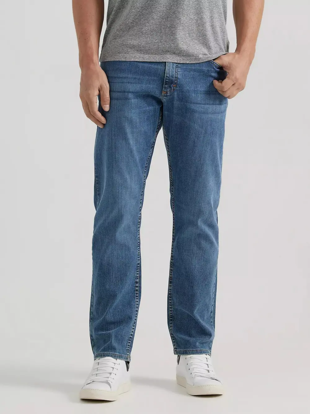 WRANGLER FIVE STAR PREMIUM DENIM FLEX FOR COMFORT RELAXED FIT JEAN IN STONE